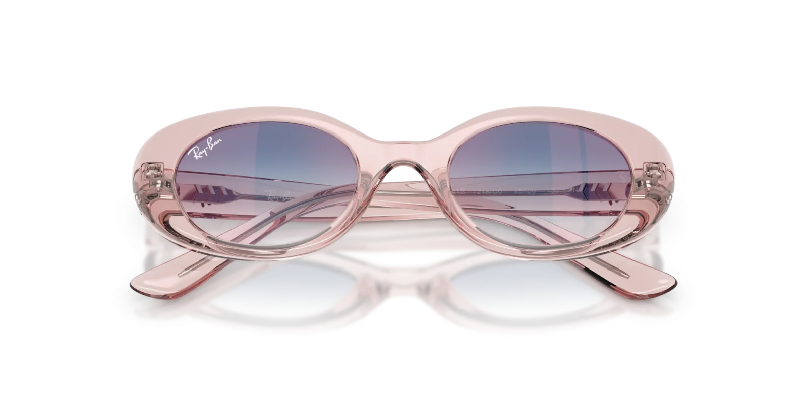 RayBan Women Pink Oval 0RJ9141S Sunglasses, view 2