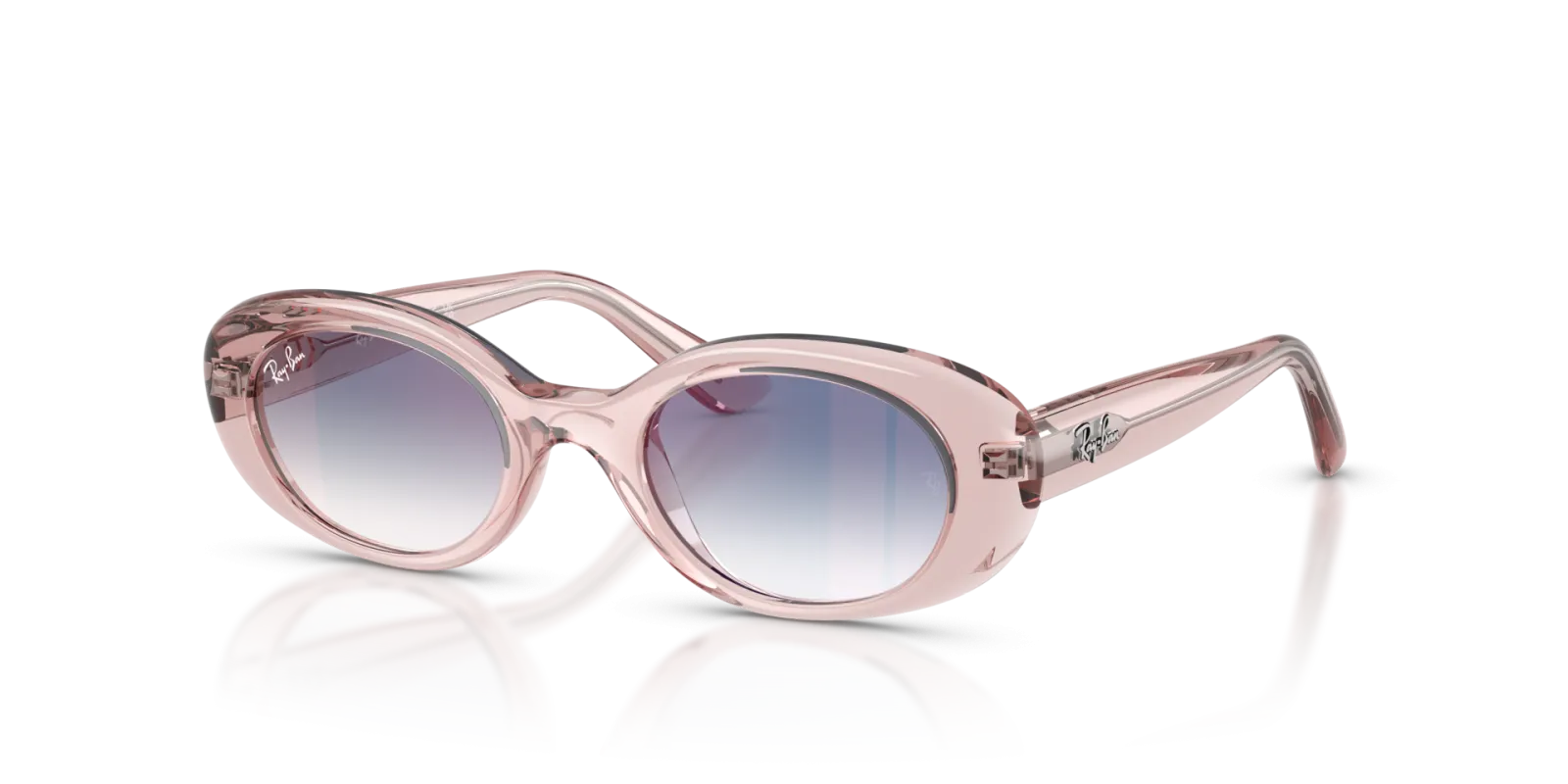 RayBan Women Pink Oval 0RJ9141S Sunglasses, view 4