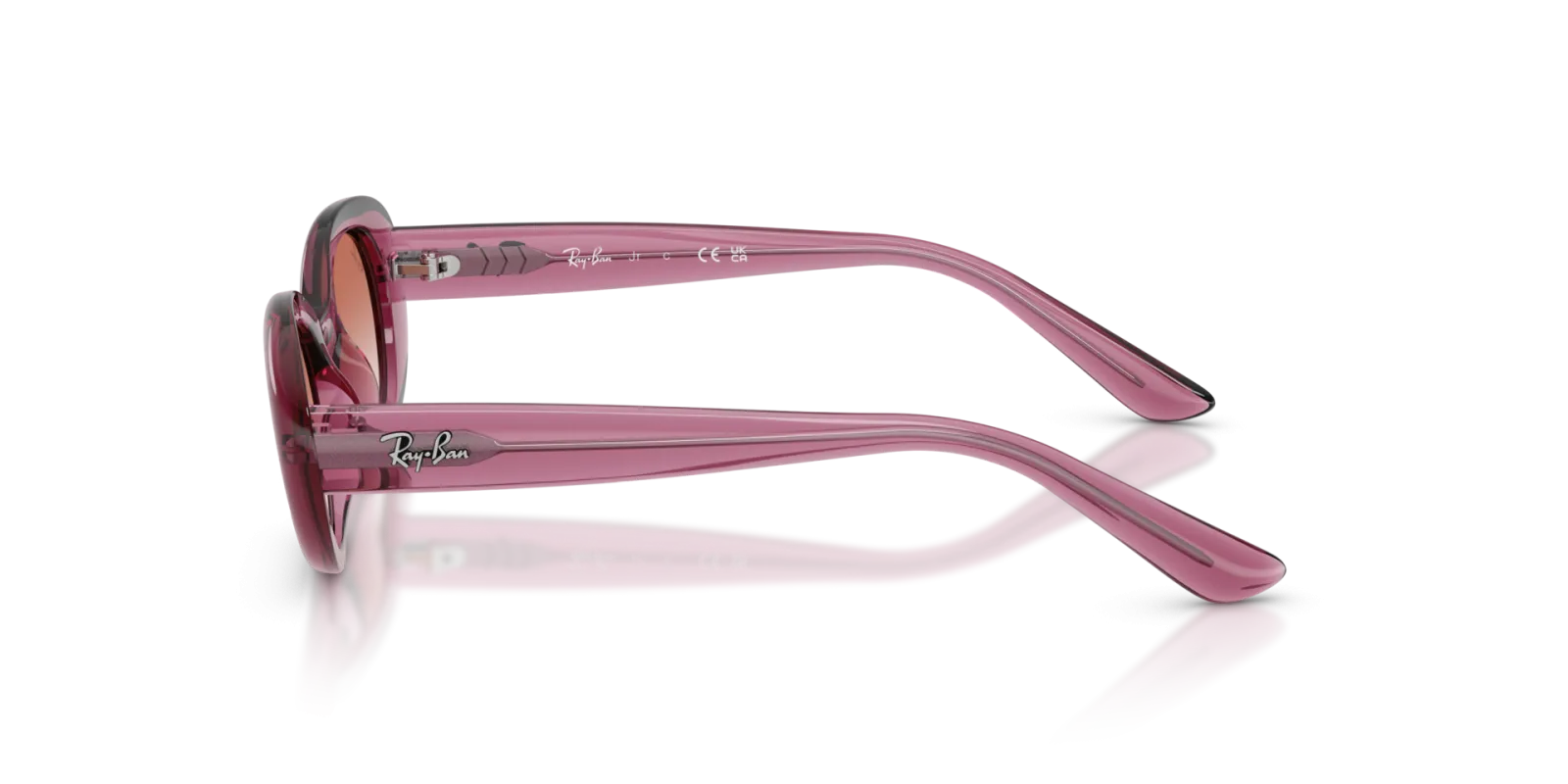 RayBan Women Violet Oval 0RJ9141S Sunglasses, view 3